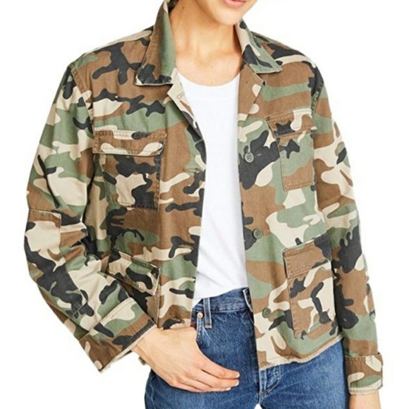 RTA LUNA ARMY CAMO JACKET SZ M - Picture 1 of 7
